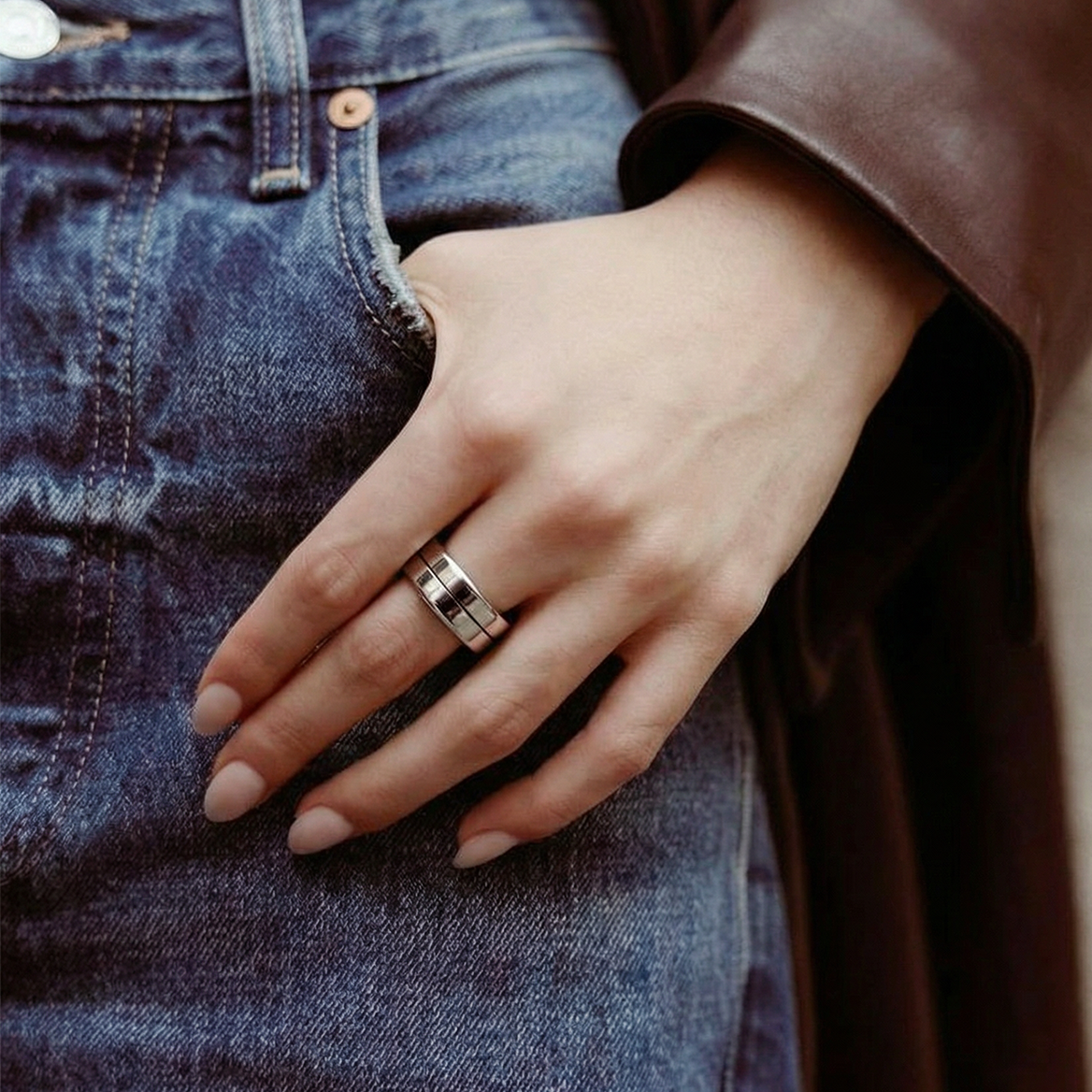 Polished Stainless Steel Ring