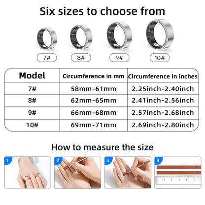 Monochrome Stainless Steel Ring