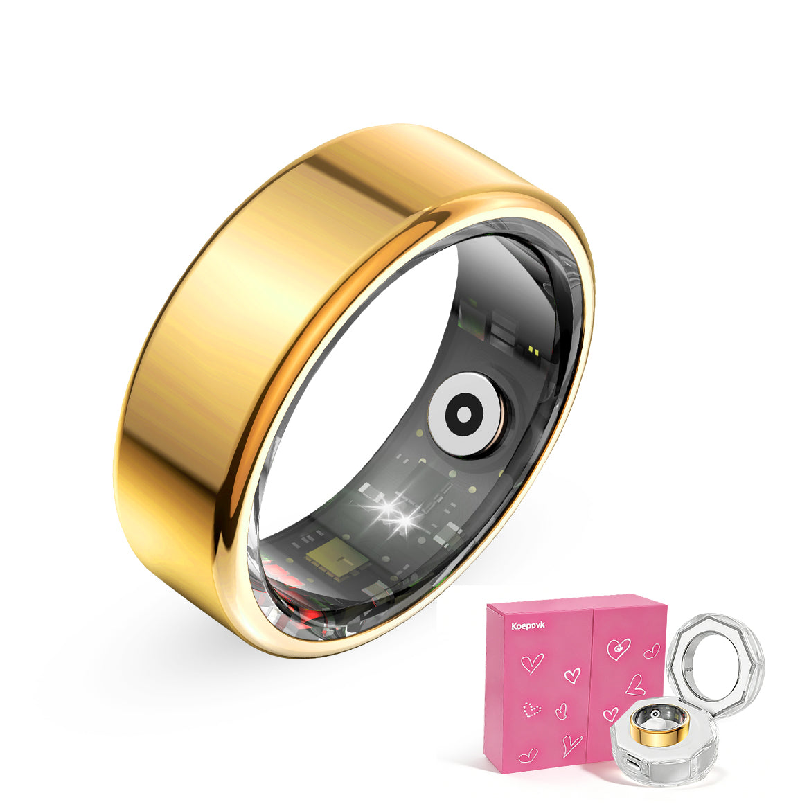 Monochrome Stainless Steel Ring