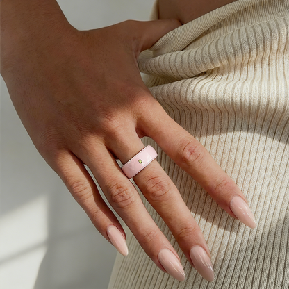 Blossom Touch-Sensitive NFC Ceramic Ring