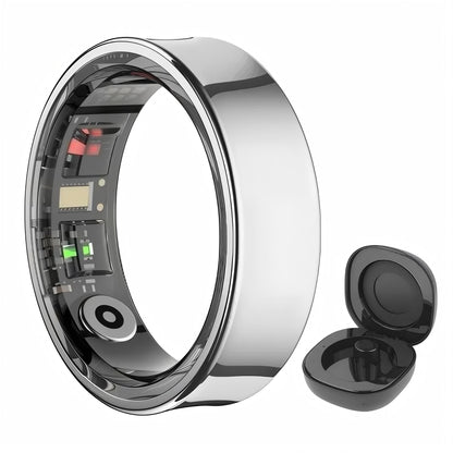 2026 Smart Health Ring with HRV, Heart Rate & Sleep Tracking – 10ATM Waterproof, Remote Control