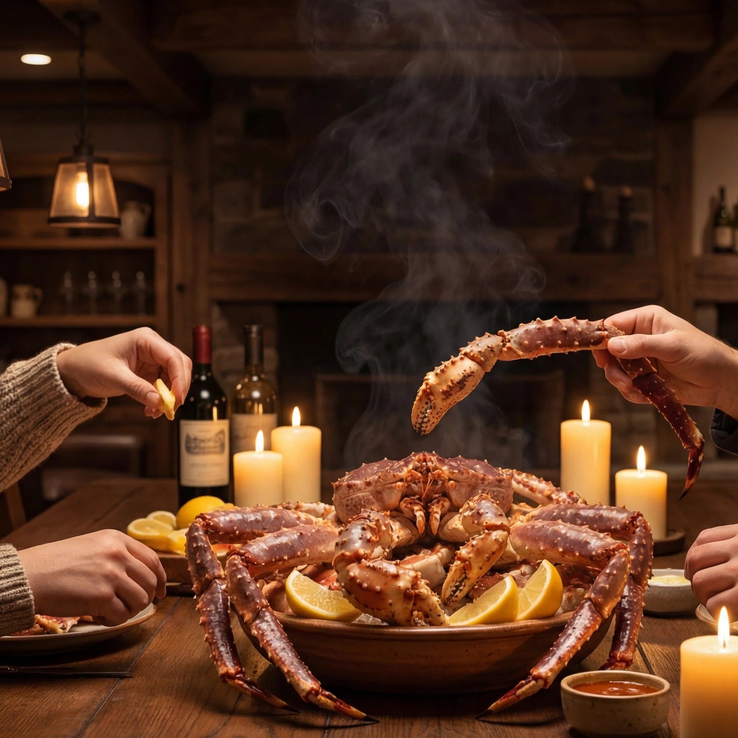 🦞2 lb Wild Red King Crab Legs – Fresh off the Boat, Straight to You